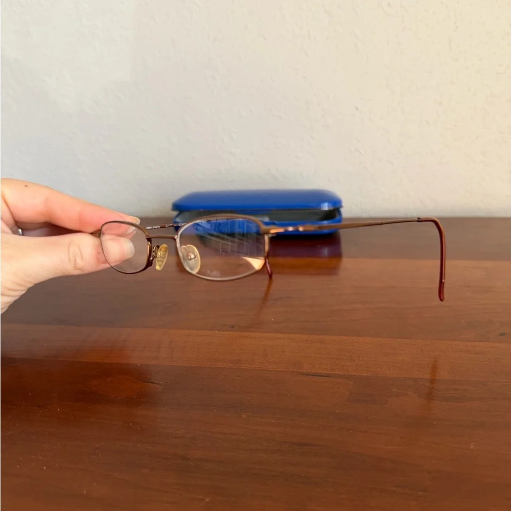 Blue Moon Brown Eye Glasses Eyewear BM315 140mm Frames Full Rim Eclectic Grandpa